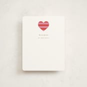 "Striped Baby Buggy" - Baby Shower Insert Cards in Rose by mo kelley - Front