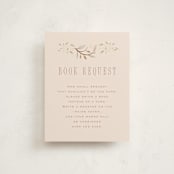 "Storybook" - Baby Shower Insert Cards in Blush by Hannah Williams - Front