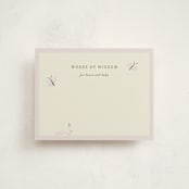 "Butterfly Garden" - Baby Shower Insert Cards in Petal by Ani Somi - Front
