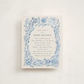 "Baby Frame" - Baby Shower Insert Cards in Frost by Petra Kern - Front