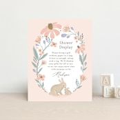 "garden bunnies" - Baby Shower Insert Cards in Petal by Karidy Walker - Front