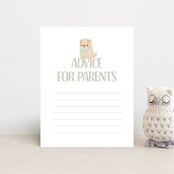 "Puppy" - Baby Shower Insert Cards in Little Boy Blue by Itsy Belle Studio - Front