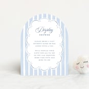 "French Teddy Bear" - Baby Shower Insert Cards in Gardenia by Pati Cascino - Front