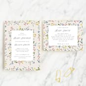 "belle" - Baby Shower Insert Cards in Meadow by Petra Kern - With Invitation