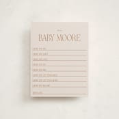"Waiting for a sibling" - Baby Shower Insert Cards in Sea Fog by Erin Kessler - Front