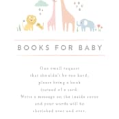 "Petite Jungle shower" - Baby Shower Insert Cards in Forest by Jennifer Wick - Close up