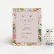 "floral jewels" - Baby Shower Insert Cards in Wild Berry by Lori Wemple - Front