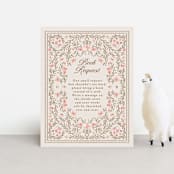 "Victorian" - Baby Shower Insert Cards in Versailles by Claudia Orengo - Front