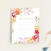 "Botanical Sip n See" - Baby Shower Insert Cards in Vibrant by Itsy Belle Studio - Front