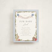 "Disney's Snow White Someday" - Baby Shower Insert Cards in Blue Skies by Erin L. Wilson - Front
