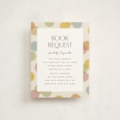"Layers" - Baby Shower Insert Cards in Pastel by Ellen Schlegelmilch - Front