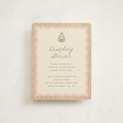 "Botanical maximalism" - Baby Shower Insert Cards in Poppy by Creo Study - Front