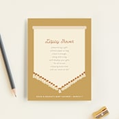 "scandi boho" - Baby Shower Insert Cards in Terracotta by Itsy Belle Studio - Front