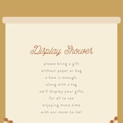 "scandi boho" - Baby Shower Insert Cards in Terracotta by Itsy Belle Studio - Close up