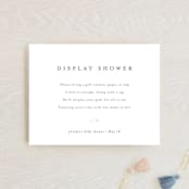 "Classic Display Shower" - Baby Shower Insert Cards in Baby Powder by Minted - Front