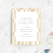 "Sunset" - Baby Shower Insert Cards in Sunshine by Sara Hicks Malone - Front