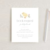 "Little Chick" - Baby Shower Insert Cards in Blush by Carolyn MacLaren - Front