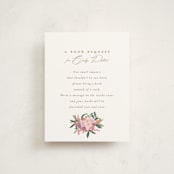 "Pram Bouquet" - Baby Shower Insert Cards in Cloud by Everett Paper Goods - Front