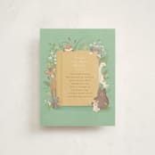 "Storybook" - Baby Shower Insert Cards in Mint by Jennifer Wick - Front