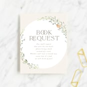 "Woodland" - Baby Shower Insert Cards in Greige by Itsy Belle Studio - Front