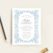 "Arch" - Baby Shower Insert Cards in Powder by Jen Owens - Front
