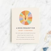 "Wild One" - Baby Shower Insert Cards in Circus by Pixel and Hank - Front