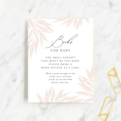 "charmed" - Baby Shower Insert Cards in Blush by Nicoletta Savod - Front