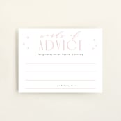 "Modern Baby" - Baby Shower Insert Cards in Cotton Candy by Gwen Bedat - Front