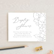 "Enchant" - Baby Shower Insert Cards in Lead by Nicoletta Savod - Front