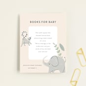 "Safari Dreams" - Baby Shower Insert Cards in Sunshine by Teju Reval - Front