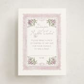 "Baby in Bloom." - Baby Shower Mini Insert Cards in Heather by Jenna Holcomb - Front