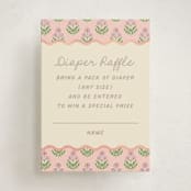 "Botanical maximalism" - Baby Shower Mini Insert Cards in Poppy by Creo Study - Front