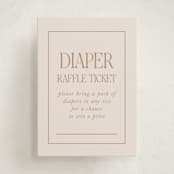 "Waiting for a sibling" - Baby Shower Mini Insert Cards in Sea Fog by Erin Kessler - Front