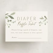 "Boho Buggy" - Baby Shower Mini Insert Cards in Porcelain by Everett Paper Goods - Front