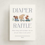 "woodland cars" - Baby Shower Mini Insert Cards in Navy by Vivian Yiwing - Front