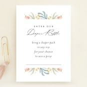 "Blooming Brunch" - Baby Shower Mini Insert Cards in Rose by Ashley DeMeyere - Front