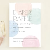 "Polka Dot Party" - Baby Shower Mini Insert Cards in Confetti by Pixel and Hank - Front