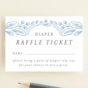 "Arch" - Baby Shower Mini Insert Cards in Powder by Jen Owens - Front