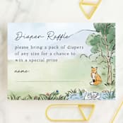 "A Woodland Adventure" - Baby Shower Mini Insert Cards in Forest by Elly - Front