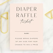 "big celebration, tiny addition" - Baby Shower Mini Insert Cards in Blush by Sara Hicks Malone - Front