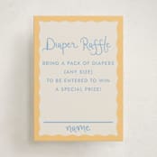 "Augusta" - Baby Shower Mini Insert Cards in Melon by Megan Davis - Front
