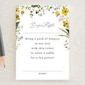 "Briar" - Baby Shower Mini Insert Cards in Sunshine by Kate Ahn - Front