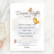 "Vintage Winnie the Pooh Baby Shower Invite" - Baby Shower Mini Insert Cards in Honey by The Savage Label - Front