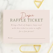 "My Favorite Things" - Baby Shower Mini Insert Cards in Gumdrop by Joanna Griffin - Front