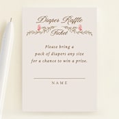 "Victorian" - Baby Shower Mini Insert Cards in Versailles by Claudia Orengo - Front