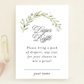 "Aveline" - Baby Shower Mini Insert Cards in Diamond by Kate Ahn - Front