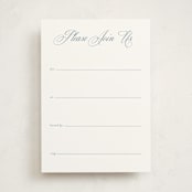 "Empire" - Fill-in Invitations in Dusty Blue by Jennifer Postorino - Front