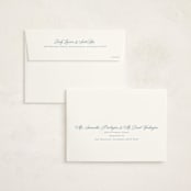 "Empire" - Fill-in Invitations in Dusty Blue by Jennifer Postorino - FREE Recipient Addressing
