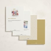 "A Little Shindig" - Fill-in Invitations in Champagne by mo kelley - Back of Card Options