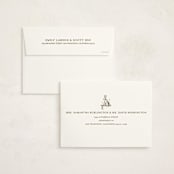 "Classic Bunny" - Fill-in Invitations in Blush by Megan Davis - FREE Recipient Addressing